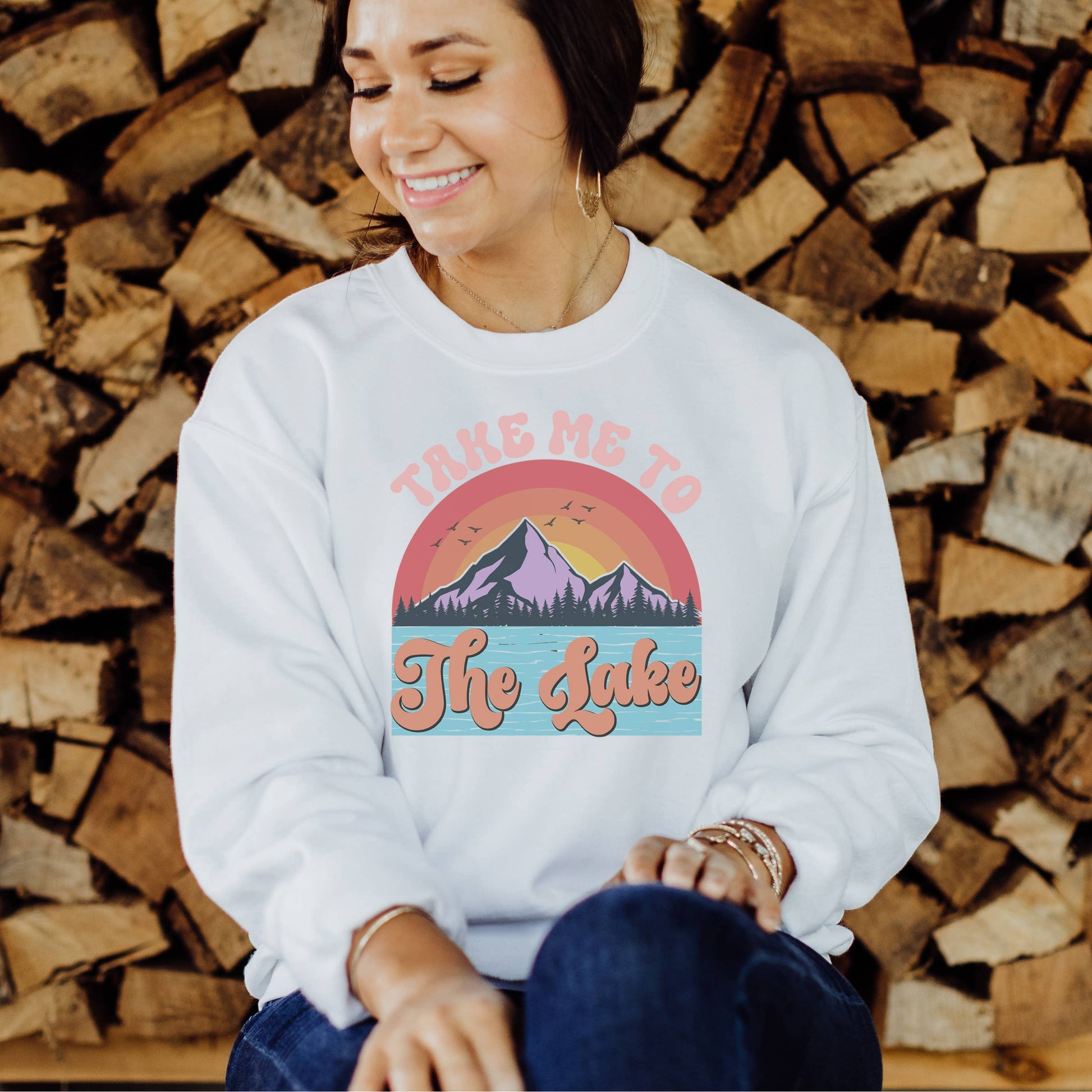 Take Me To the Lake | Crewneck Sweatshirt | Sizes S-2XL
