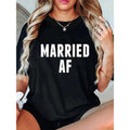 Bold and Straight - forward T - Shirt: Make a Statement about Your Relationship with a Confident Graphic - Perfect for Those Looking to Showcase Their Married Life