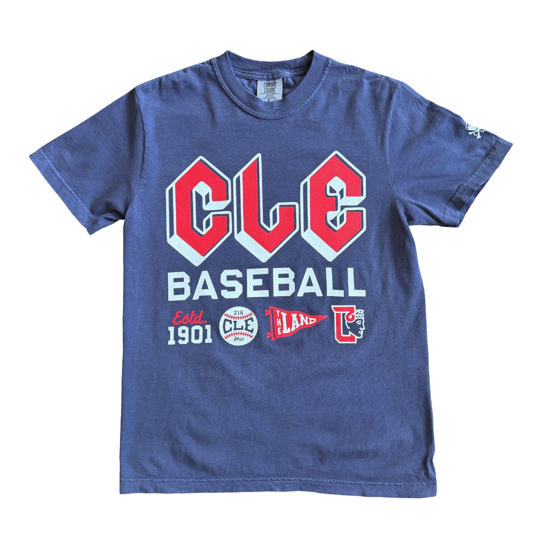 CLE - Cleveland Baseball Icons - Mens/Unisex Crew T-shirt