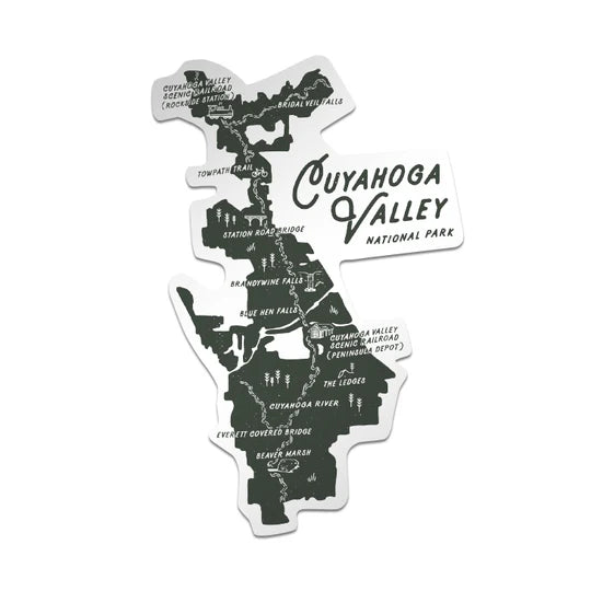 Cuyahoga Valley National Park / CVNP Map Sticker