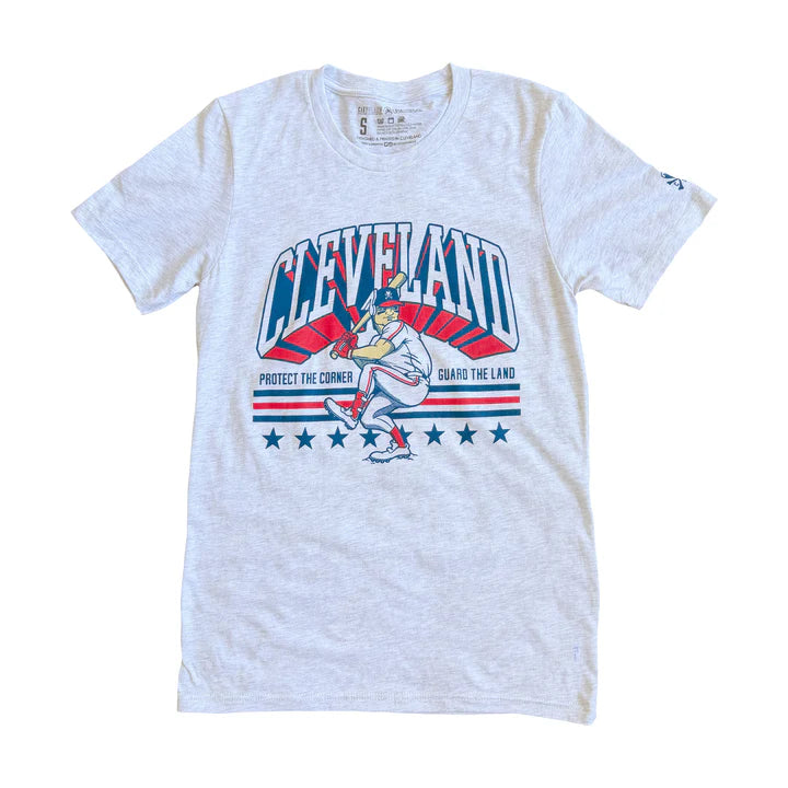 Guardian At The Plate - Cleveland Baseball - Mens/Unisex Crew T-Shirt