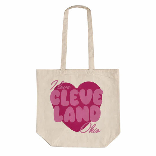 I Love Cleveland Heart Tote