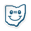 CLE Sticker, Ohio Happy Face