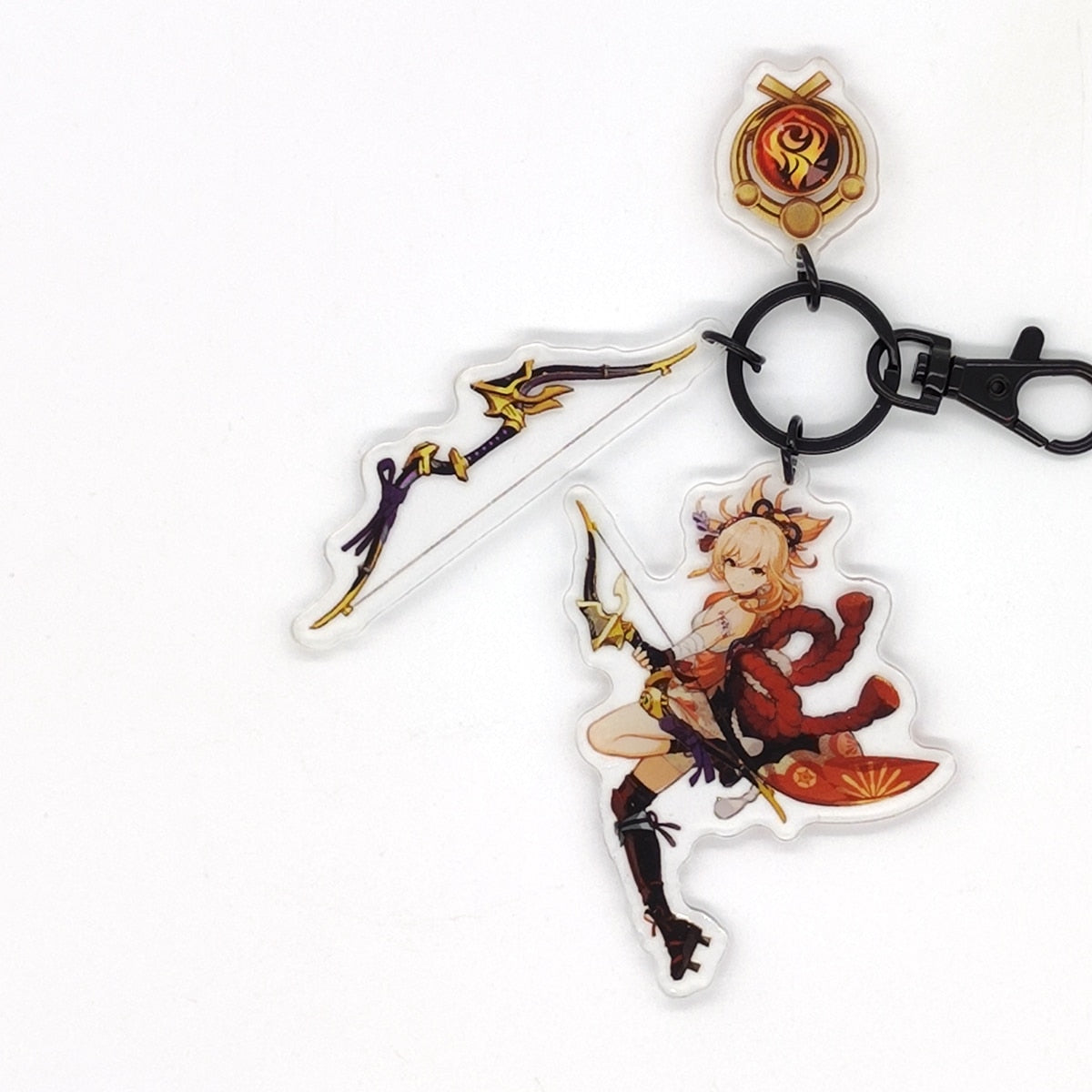 Genshin Impact Eye of God Weapon 'Yoimiya' Keyring Acrylic Keychain