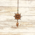 Sun Single Rusty Metal Bell Chime