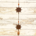 Sun Double Rusty Metal Bell Chime