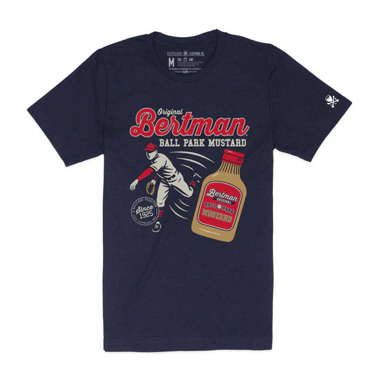 Bertman Ballpark Mustard Pitcher - Mens/Unisex Crew T-Shirt