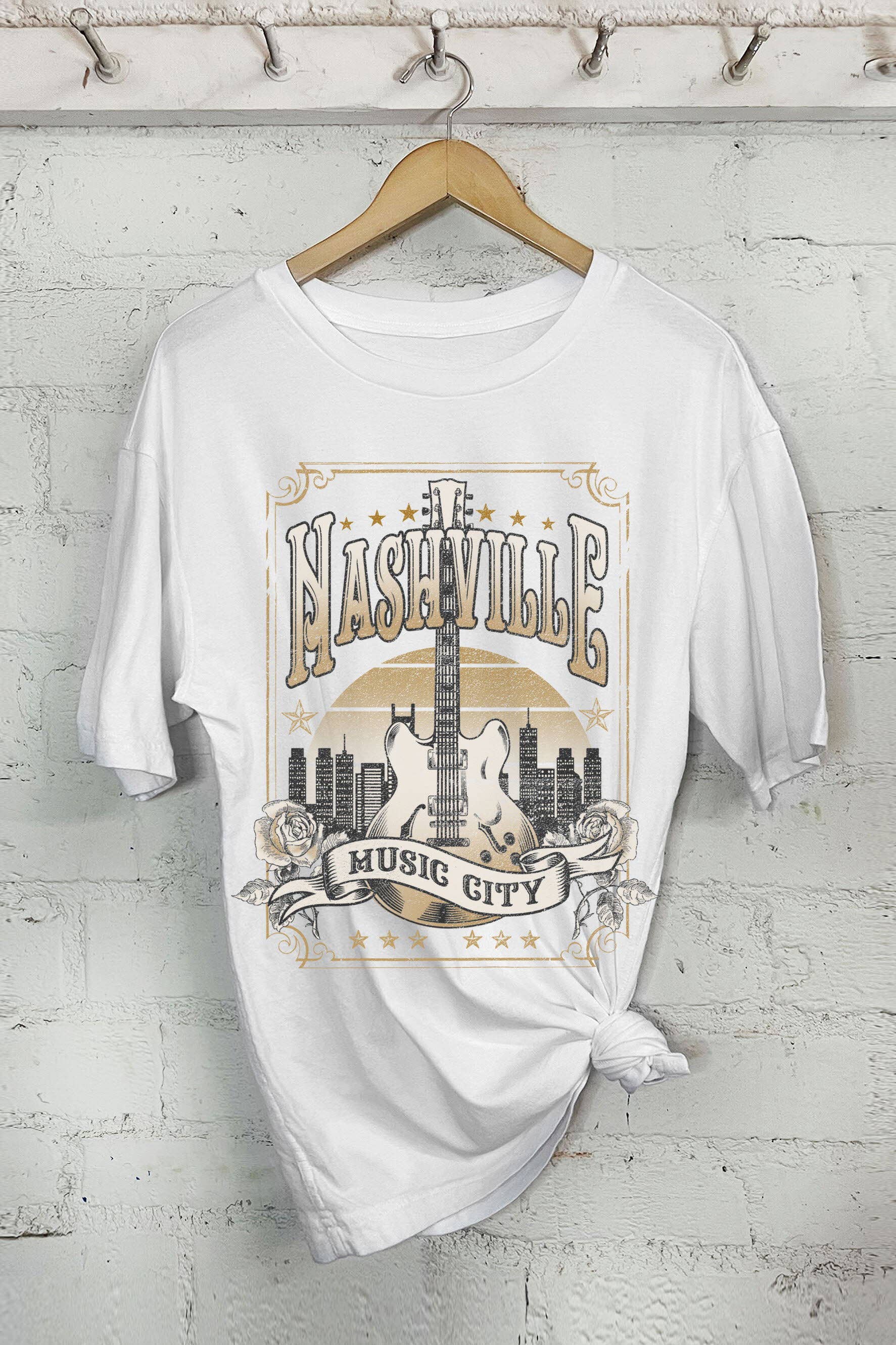 Nashville Music City-Oversized Tee