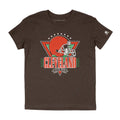 Cleveland Football Helmet Throwback - Youth Crew T-Shirt