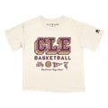 CLE Basketball Varsity Icons - Women's Boxy Crop Crew T-Shirt