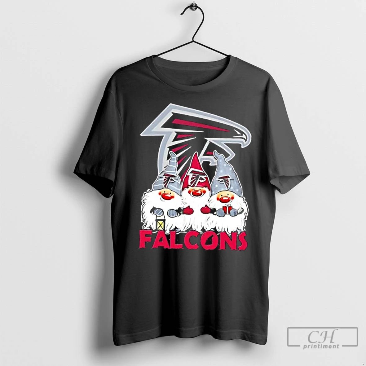 Premium Atlanta Falcons X Gnomes Xmas Christmas Unisex T-shirt, Sweatshirt, Hoodie, Long Sleeve Tee