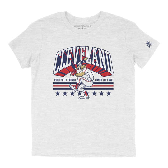 Guardian At The Plate - Cleveland Baseball - Youth Crew T-shirt